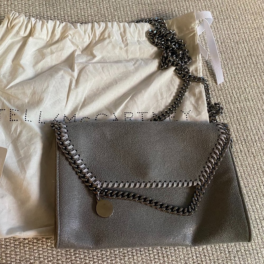 Stella McMartney Falabella Mini Crosssbody in Light Gray/Silver